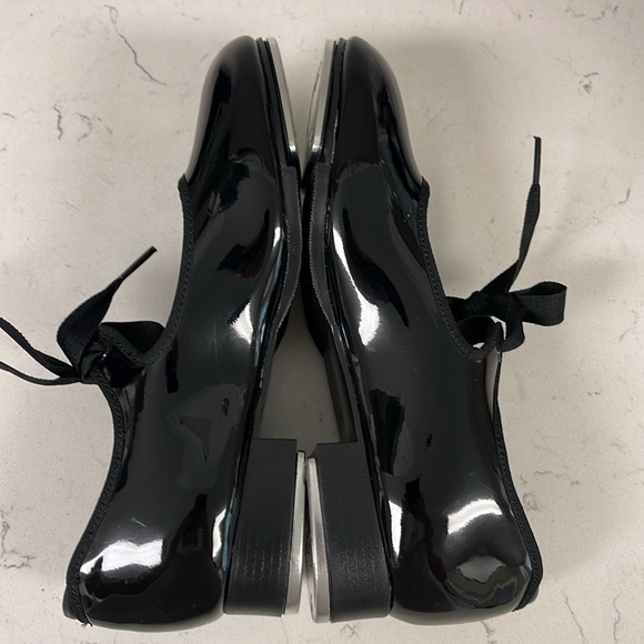CAPEZIO Jr. Tyette Tap Shoe for Beginners Size 7 1/2 Black Worn 1-2 Times - Picture 8 of 16